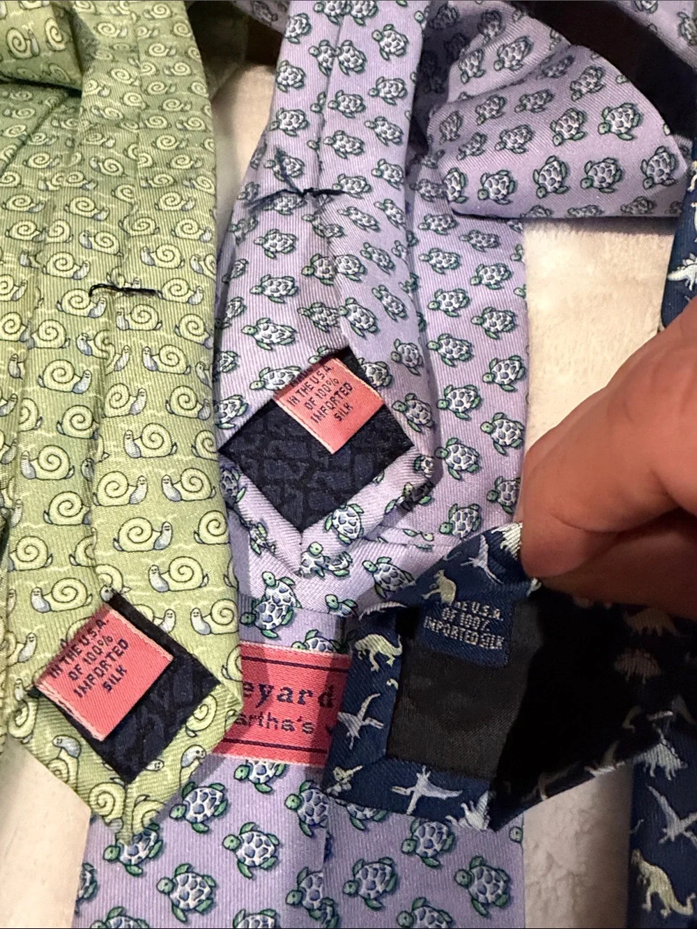 Vineyard Vines 100% Silk Ties. Set of 3